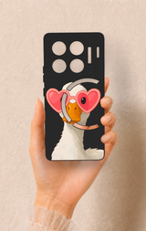 İnfinix Gt 20 Pro Uyumlu Aşık Ördek Desenli Silikon Kılıf