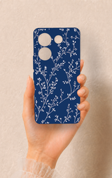 Tecno Camon 20 Pro Uyumlu İnce Yaprak Dalı Desenli Silikon Kılıf