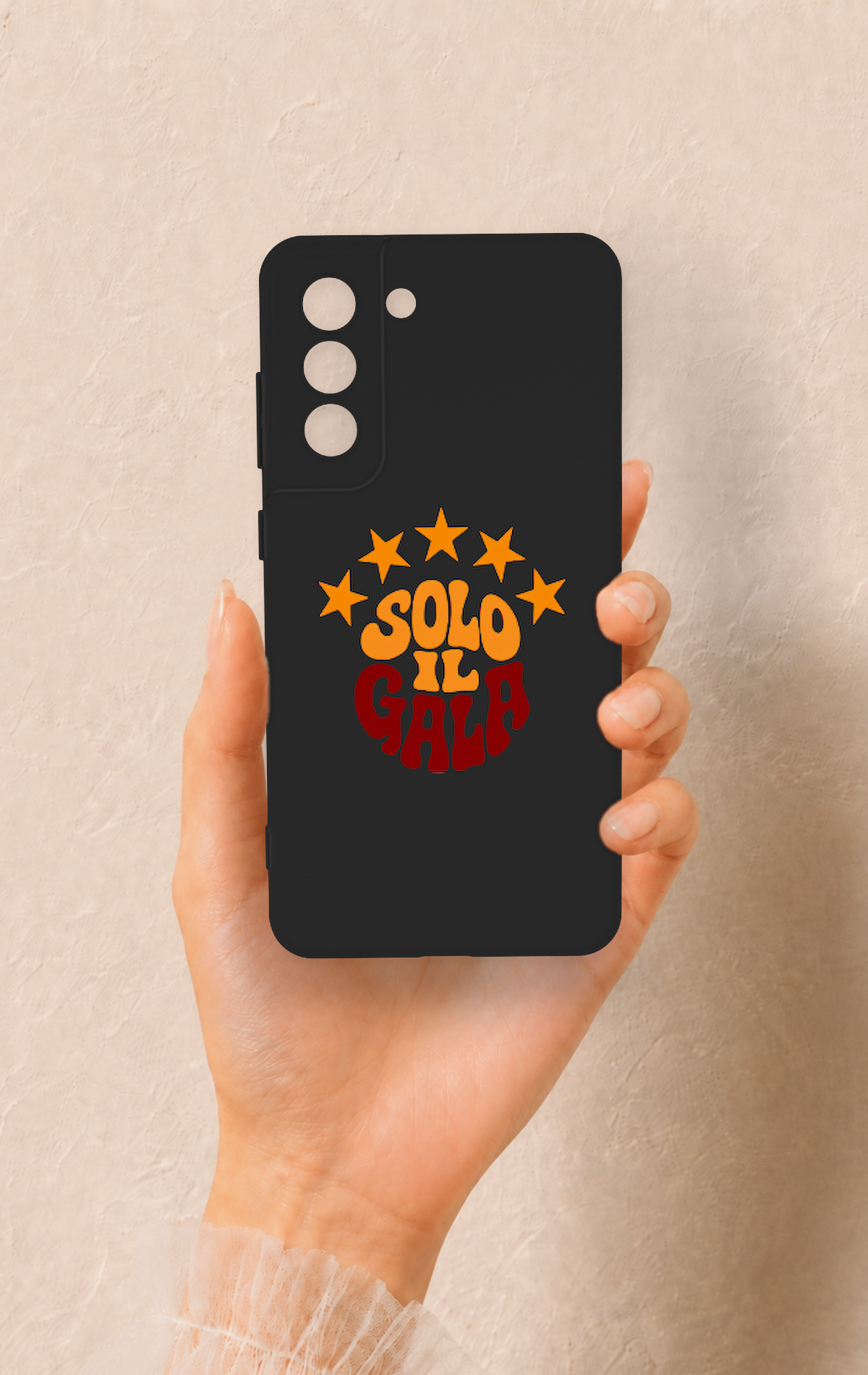 Samsung-S21FE Uyumlu Solo IL Gala Desenli Silikon Kılıf