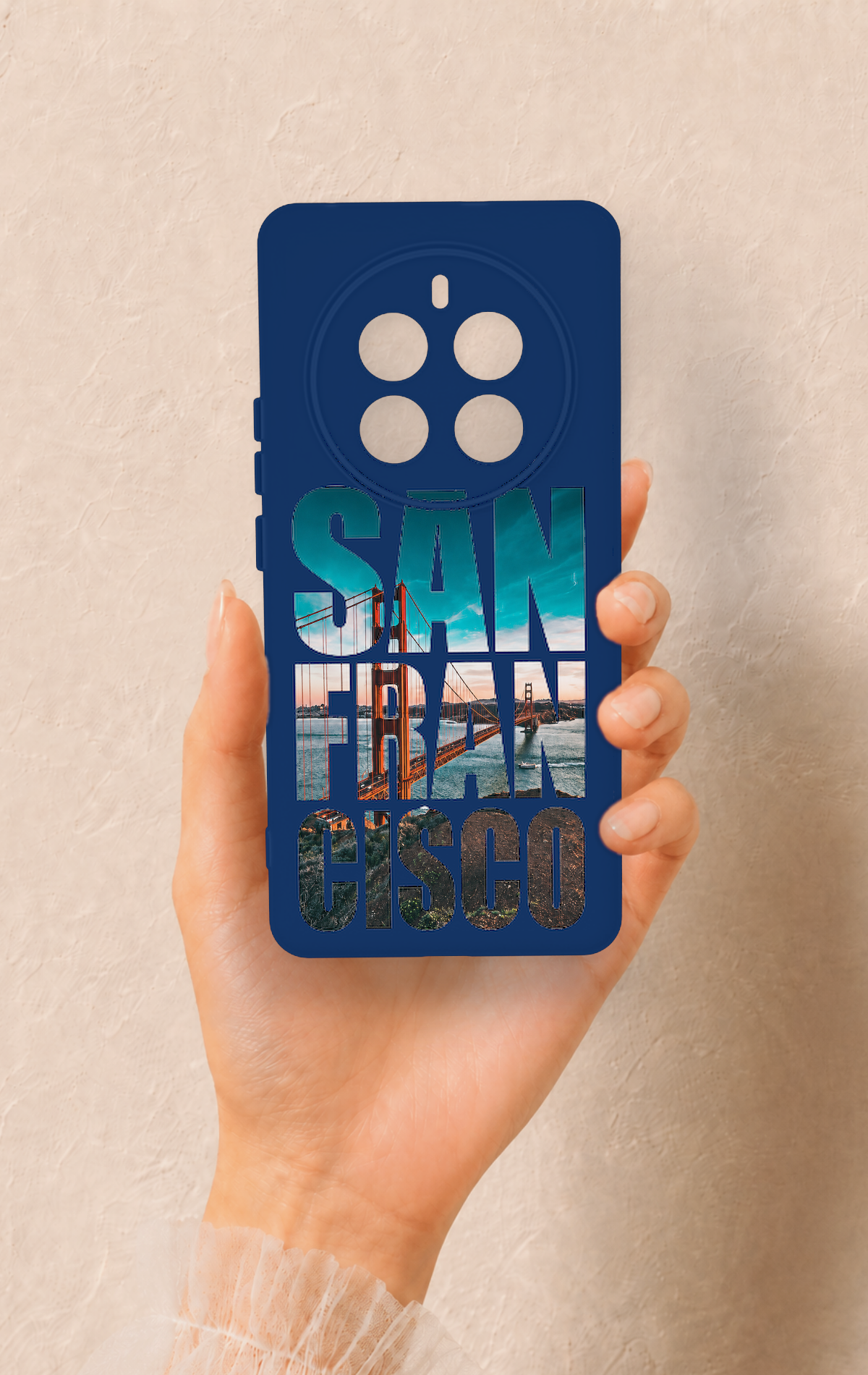 Realme 12 Pro Uyumlu San Francisco Desenli Silikon Kılıf