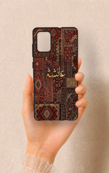 Samsung-A71 Uyumlu Vintage Halı Desenli Silikon Kılıf