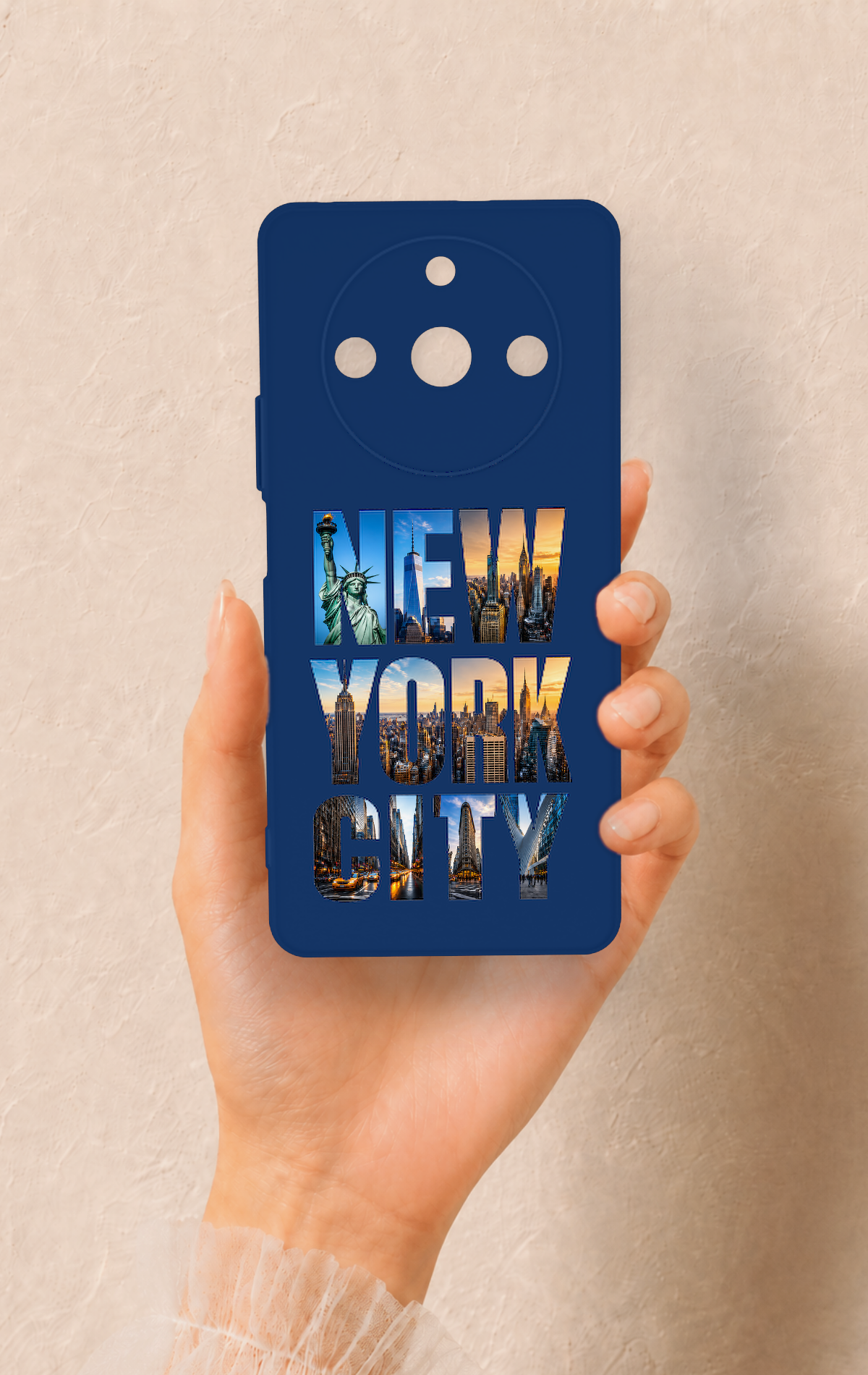 Realme 11 Pro Uyumlu New York City Desenli Silikon Kılıf