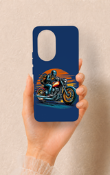 Honor 200 5G Uyumlu Moto Rider Desenli Silikon Kılıf