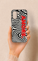 Oppo A6T Uyumlu Zebra Amore Desenli Silikon Kılıf