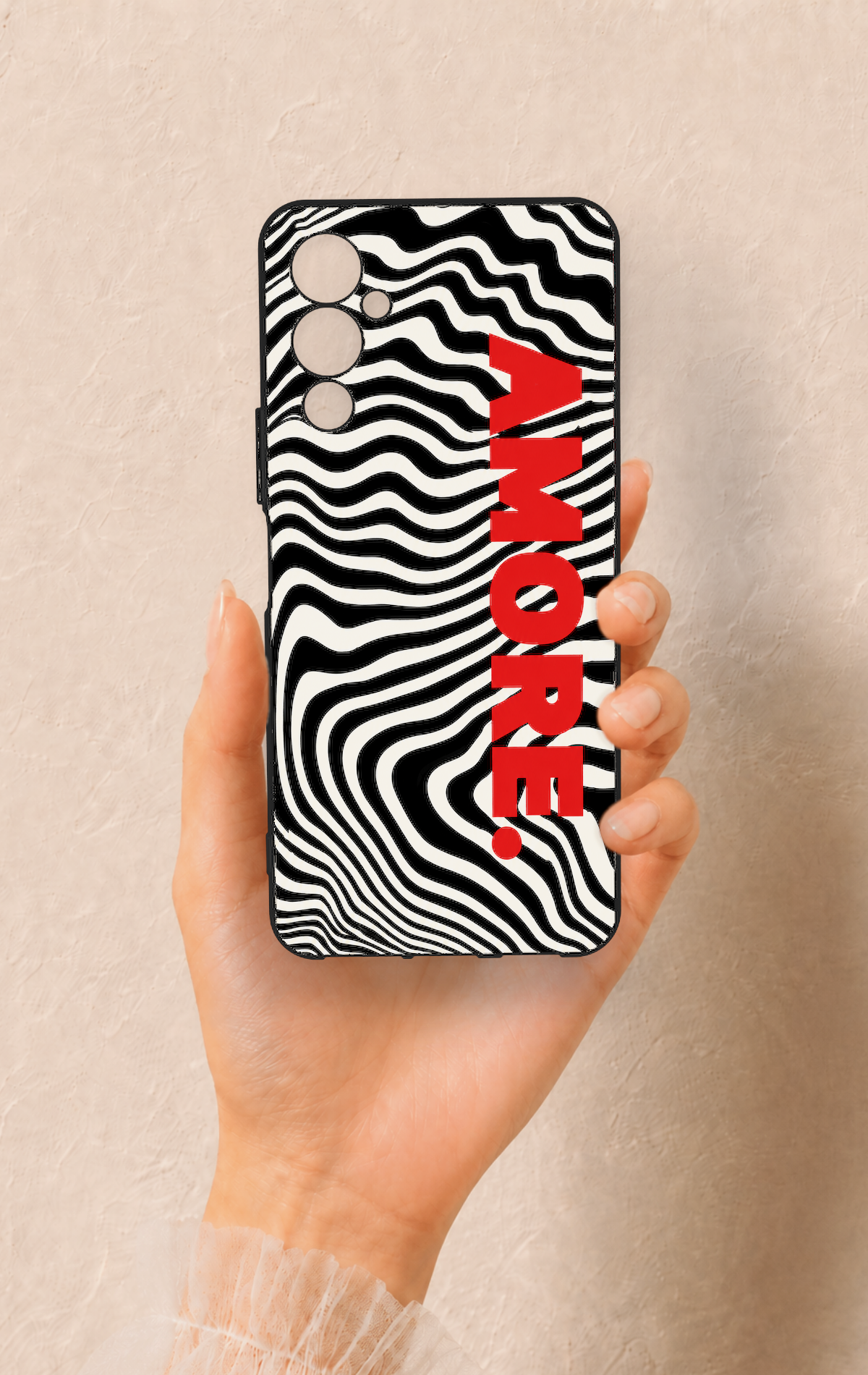 Tecno Pova Neo 4 Uyumlu Zebra Amore Desenli Silikon Kılıf