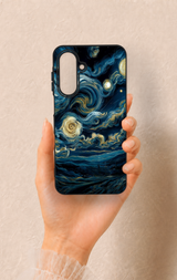 Samsung A26 Uyumlu Yıldızlı Gece Desenli Silikon Kılıf