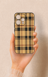 Oppo Reno 15 5G Uyumlu Burberry Ekose Desenli Silikon Kılıf