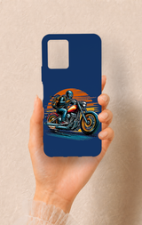Vivo Y21 Uyumlu Moto Rider Desenli Silikon Kılıf
