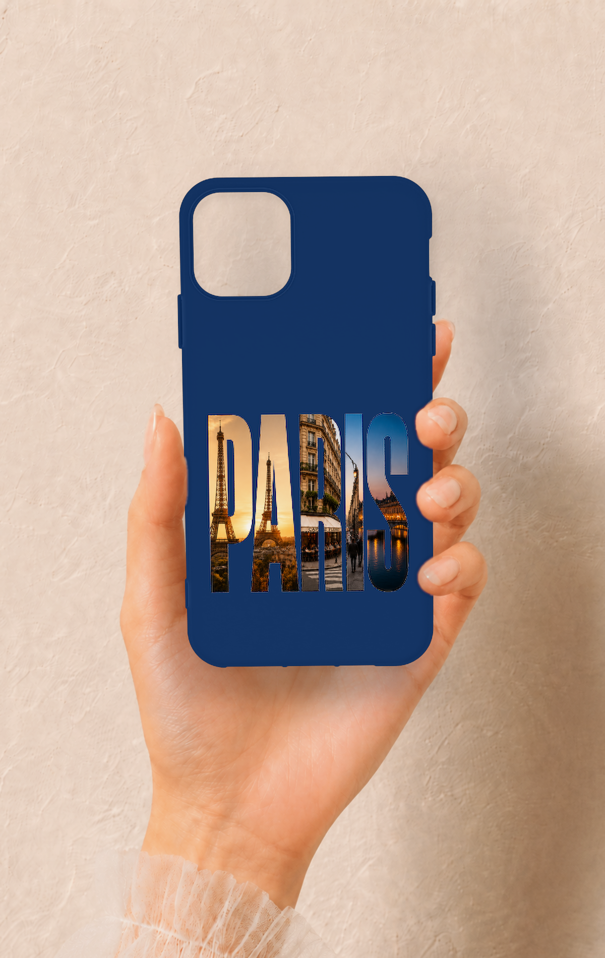 iPhone 11 Pro Max Uyumlu Paris Desenli Silikon Kılıf