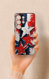 Samsung S26 Ultra Uyumlu Star Flag Desenli Silikon Kılıf