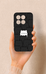Mi 15T 5G Uyumlu Many Cats Desenli Silikon Kılıf