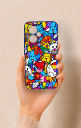 Honor 400 Uyumlu Britto Garden Desenli Silikon Kılıf