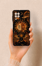 Samsung A22 Uyumlu Mistik Güneş Desenli Silikon Kılıf