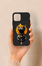 iPhone 11 Pro Uyumlu Mısırlı Kedi Tanrısı Desenli Silikon Kılıf