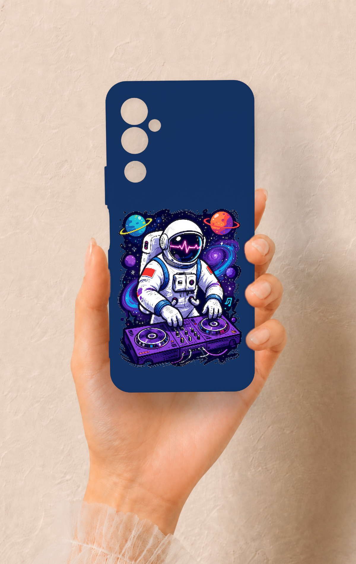Tecno Pova Neo 2 Uyumlu Astronot DJ Desenli Silikon Kılıf