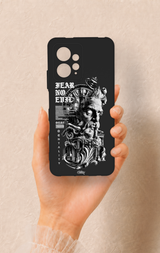 Redmi Note 12 4G Uyumlu Fear No Evil Desenli Silikon Kılıf