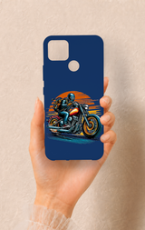 Realme C25 Uyumlu Moto Rider Desenli Silikon Kılıf