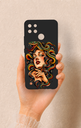 Realme C21Y Uyumlu Medusa Desenli Silikon Kılıf