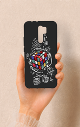 Redmi 9 Uyumlu Rubik Küb Desenli Silikon Kılıf