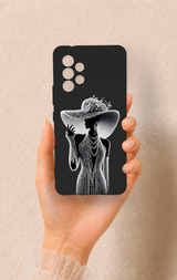 Samsung A53 Uyumlu Lady Desenli Silikon Kılıf