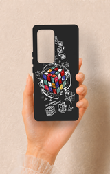 Vivo V30 Uyumlu Rubik Küb Desenli Silikon Kılıf