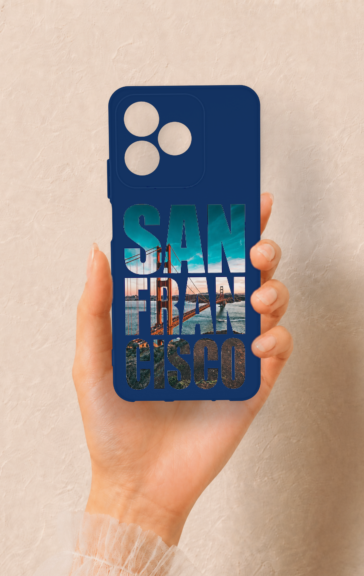 Realme C53 Uyumlu San Francisco Desenli Silikon Kılıf