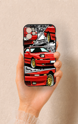 iPhone 11 Uyumlu Kırmızı Supra Desenli Silikon Kılıf