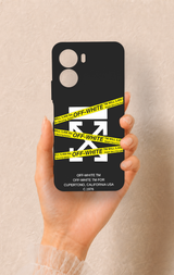 Vivo Y16 Uyumlu Off White Desenli Silikon Kılıf