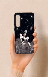 Samsung S25Fe Uyumlu Uzay Astronot Desenli Silikon Kılıf