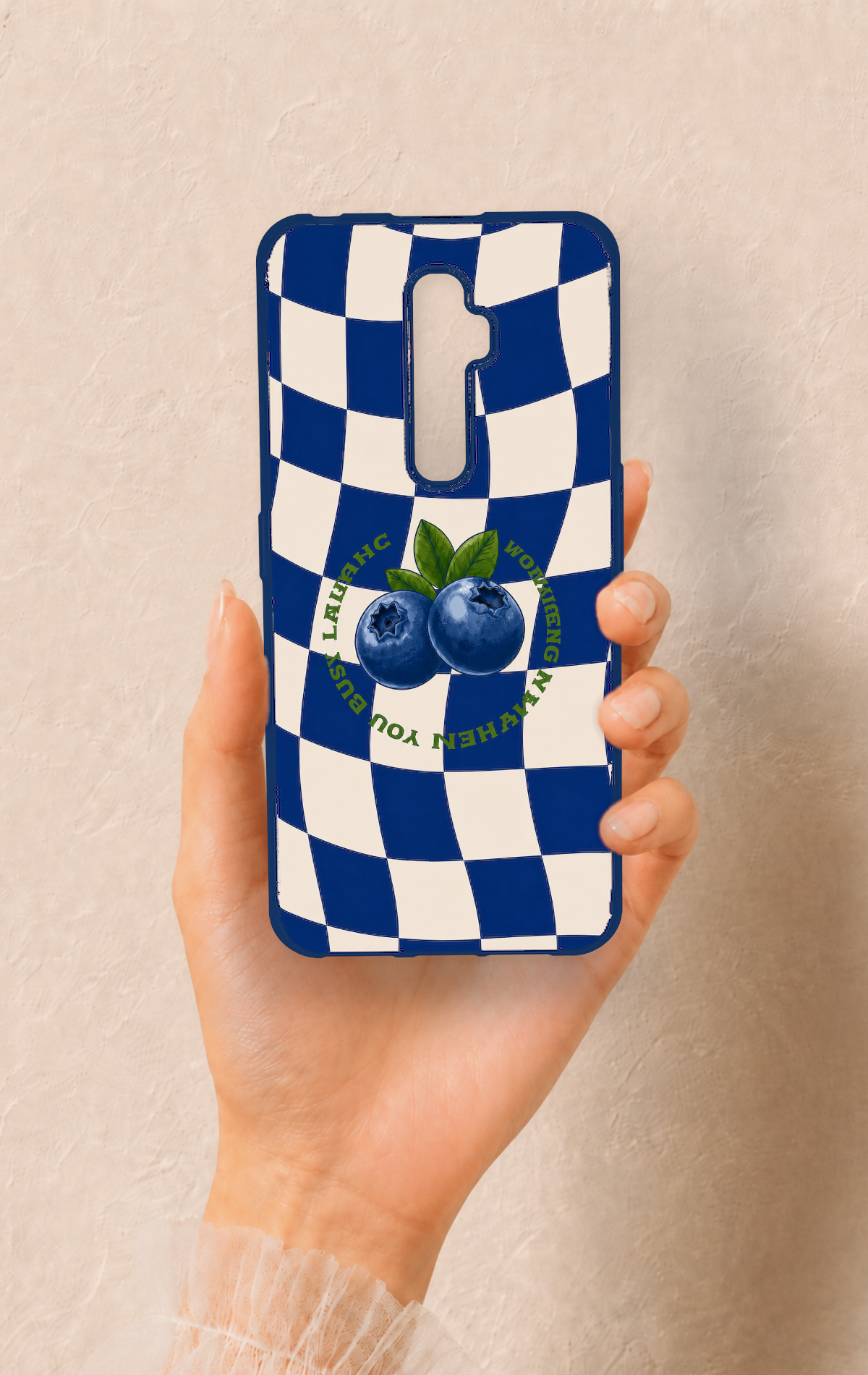 Oppo Reno 2Z Uyumlu Yaban Mersini Desenli Silikon Kılıf