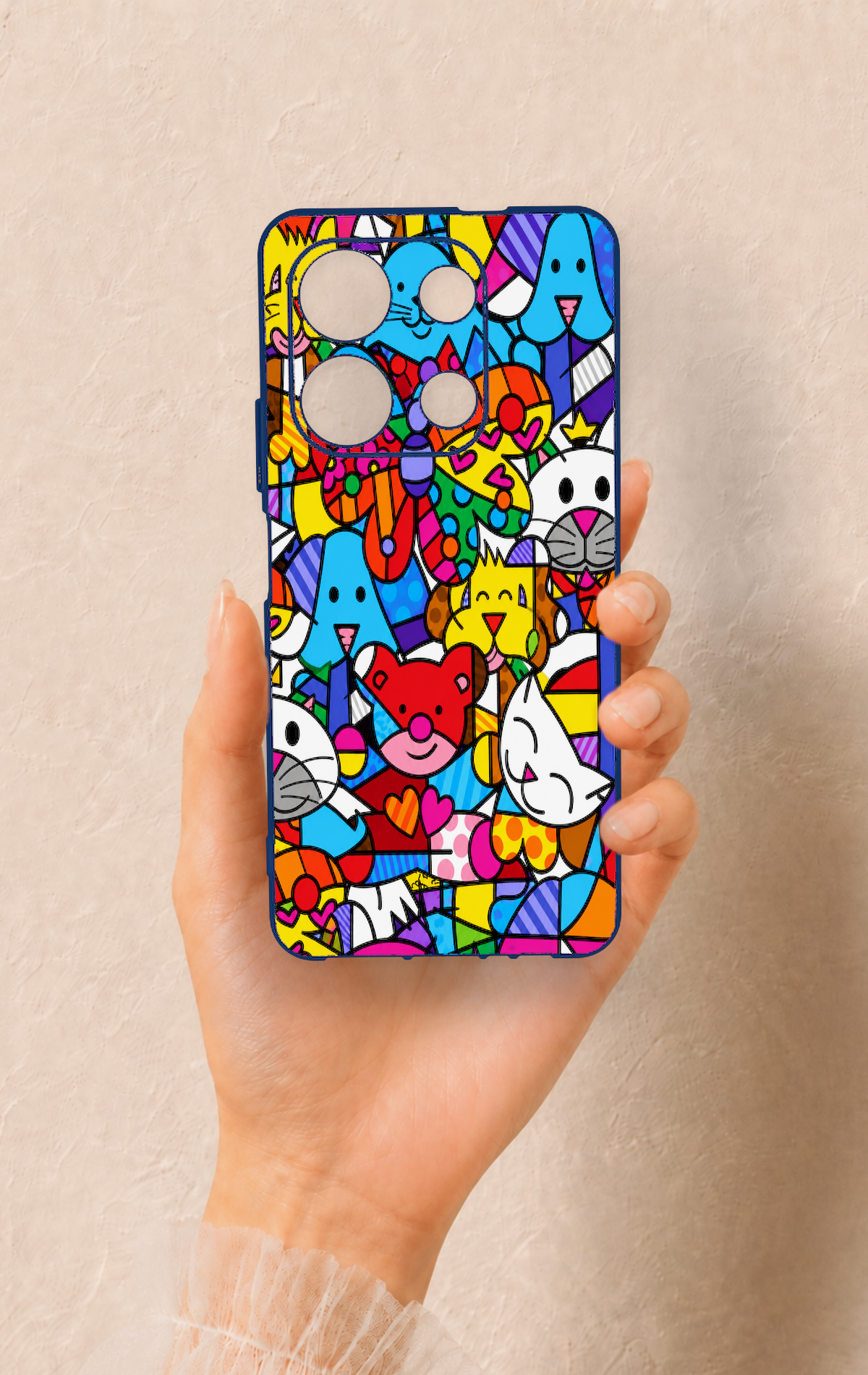 İnfinix Note 30 Uyumlu Britto Garden Desenli Silikon Kılıf