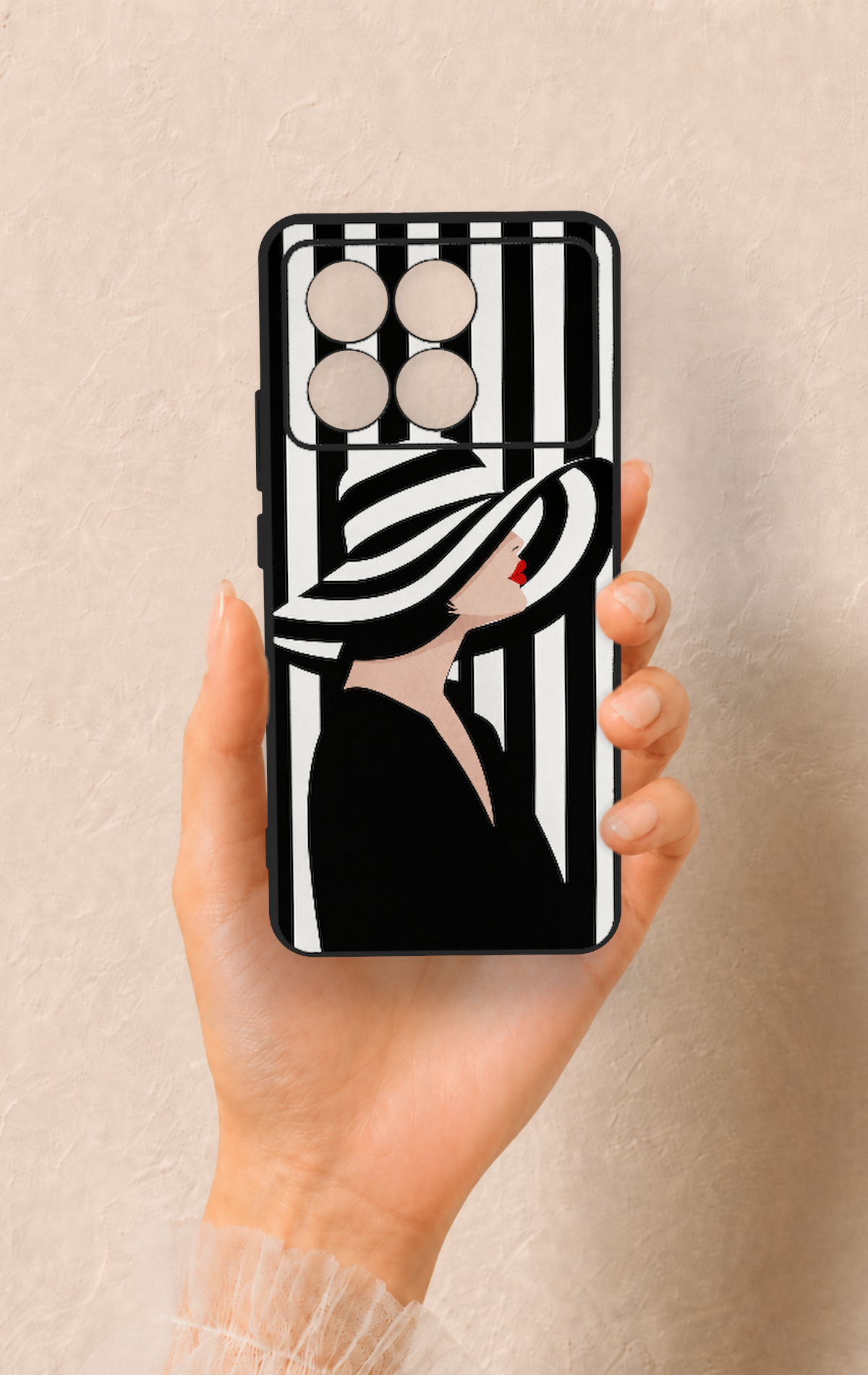 Poco X6 Pro Uyumlu Madam Marica Desenli Silikon Kılıf