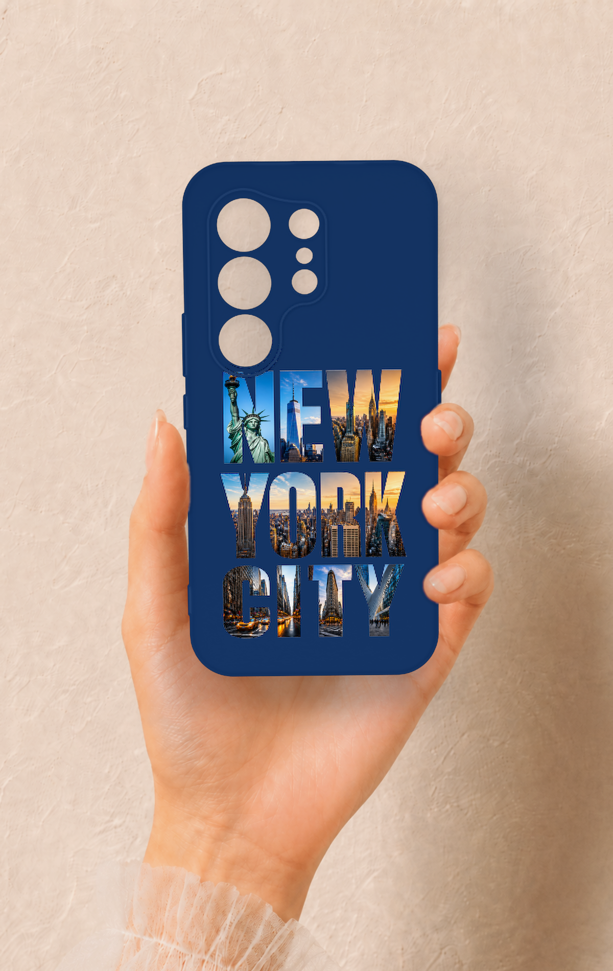 Tecno Camon 50 4G Uyumlu New York City Desenli Silikon Kılıf