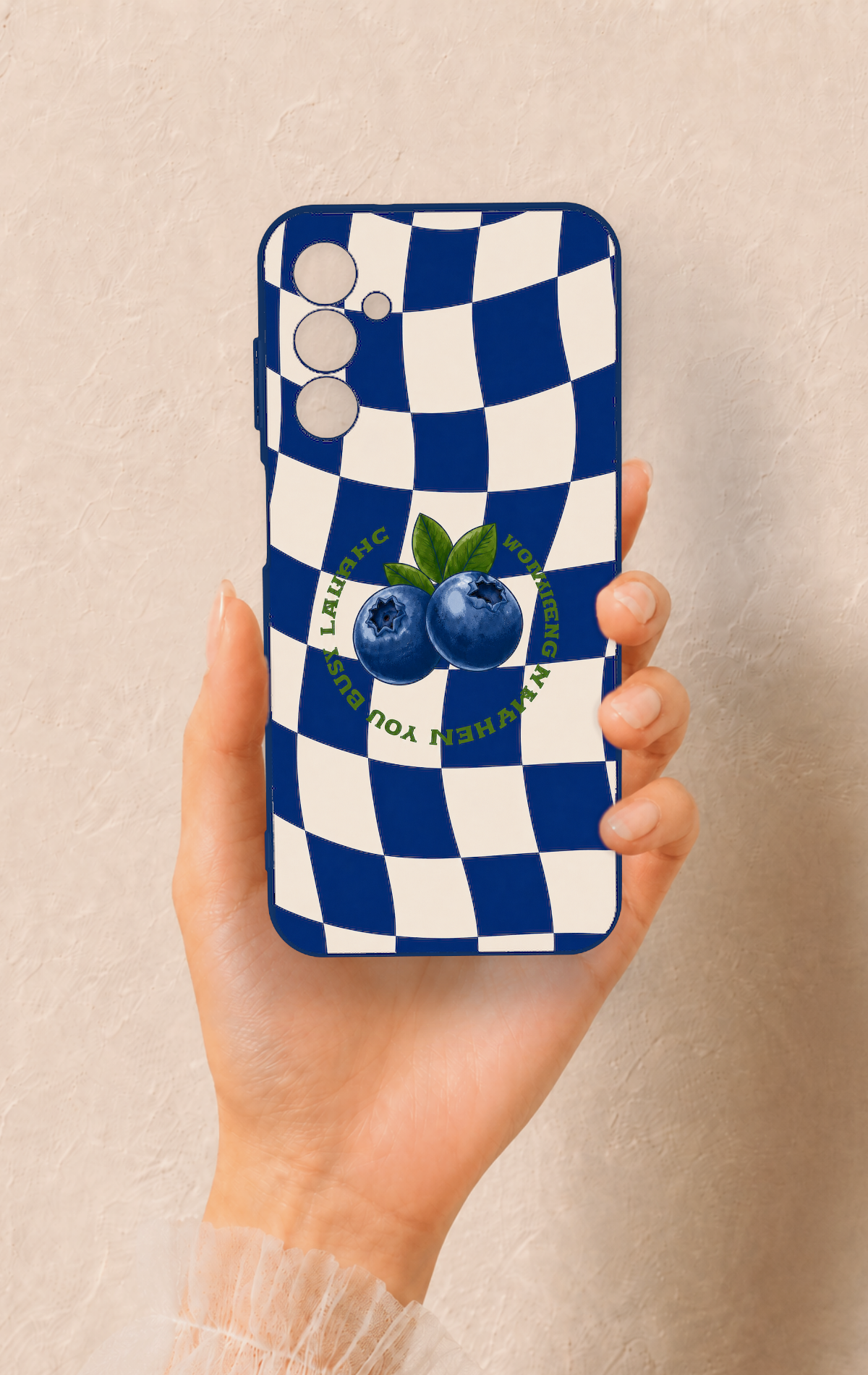 Samsung M14 Uyumlu Yaban Mersini Desenli Silikon Kılıf