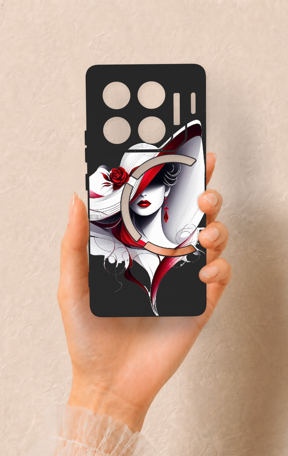 İnfinix Gt 20 Pro Uyumlu Matmazel Desenli Silikon Kılıf