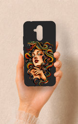Huawei Mate 20 Lite Uyumlu Medusa Desenli Silikon Kılıf