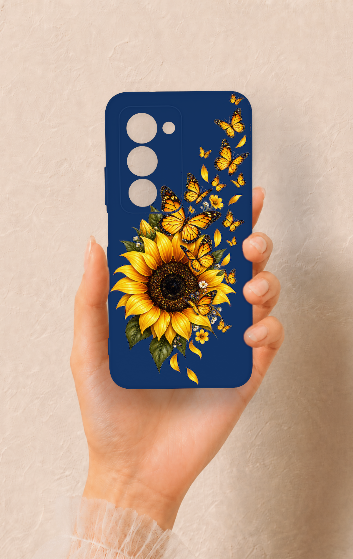 Redmi 15 5G Uyumlu Ayçiçeği Desenli Silikon Kılıf