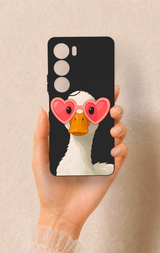 Vivo Y19s Uyumlu Aşık Ördek Desenli Silikon Kılıf