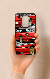 Redmi Note 9 Uyumlu Kırmızı Supra Desenli Silikon Kılıf