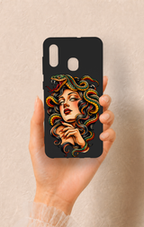 Samsung A20-A30 Uyumlu Medusa Desenli Silikon Kılıf