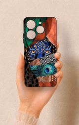 Tecno Spark 10 Pro Uyumlu Amazon Kaplan Desenli Silikon Kılıf