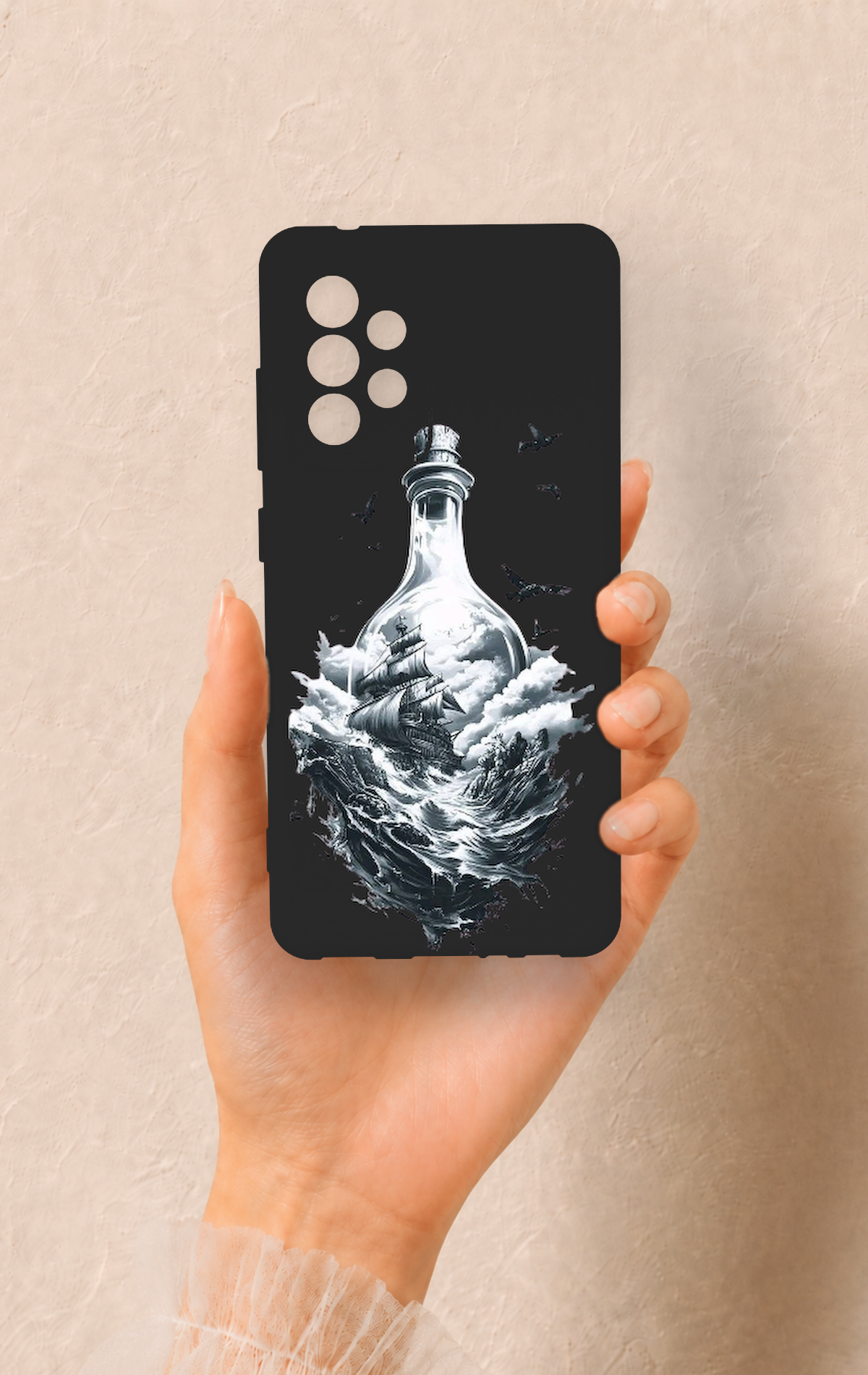 Samsung A52 Uyumlu Secret Sea Desenli Silikon Kılıf