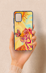 Samsung A31 Uyumlu Güneşin Kaplanı Desenli Silikon Kılıf
