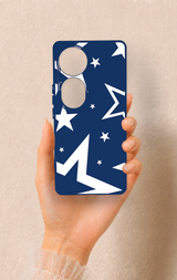 Vivo V40 Uyumlu Mega Star Desenli Silikon Kılıf