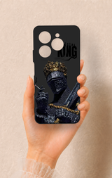 Tecno Spark 20 Pro Uyumlu King Desenli Silikon Kılıf