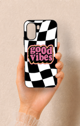 Oppo A6T Uyumlu Black Good Vibes Desenli Silikon Kılıf