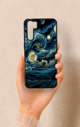 Oppo A91 Uyumlu Yıldızlı Gece Desenli Silikon Kılıf