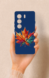 Tecno Camon 40 4G Uyumlu Renkli Yaprak Desenli Silikon Kılıf