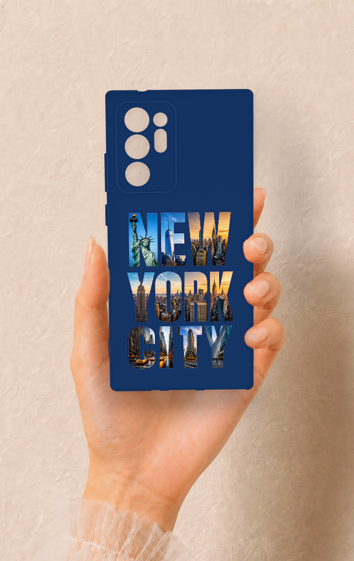 Samsung Note 20 Ultra Uyumlu New York City Desenli Silikon Kılıf