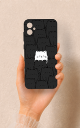 Samsung A05 Uyumlu Many Cats Desenli Silikon Kılıf